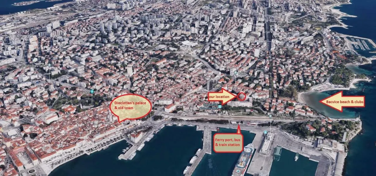 Apartman Bacvice Seaview